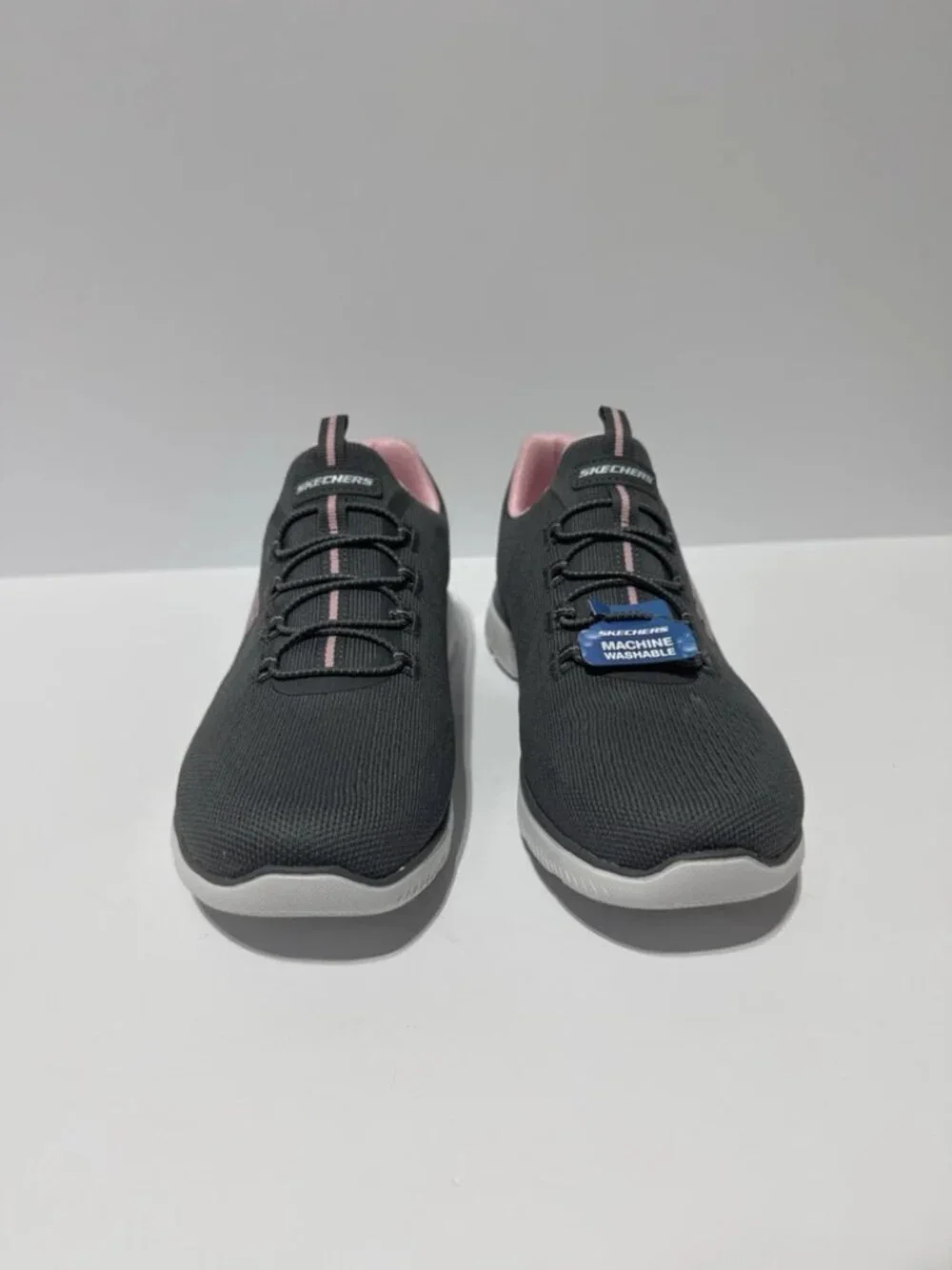 Skechers Womens Summits Radiant Flow Sneakers Gray Size 8W